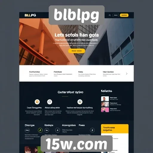interface do site blblpg melhora experiência do usuário